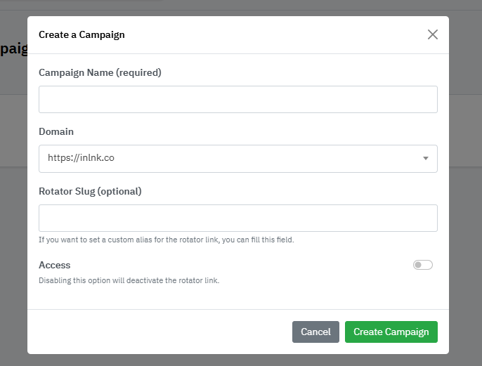 How to create Campaigns for multiple shortened links